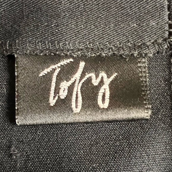 SOLD 4/6 Toby Vintage 90s Black Maxi Full Wrap Pencil Skirt - Picture 6 of 11